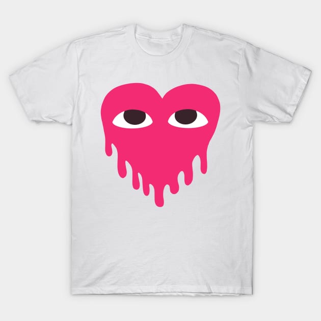 melted heart T-Shirt by @isedrawing